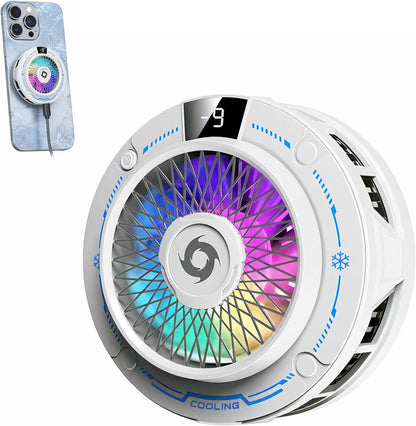 USB magnetic Phone Cooler White, Semiconductor Cooling Fan, iphone Cooling