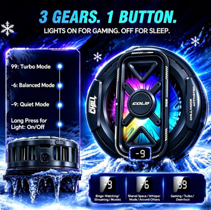 Phone Cooler, Cooling Fan for Phone, Magnetic Cell Phone Cooler for Gaming