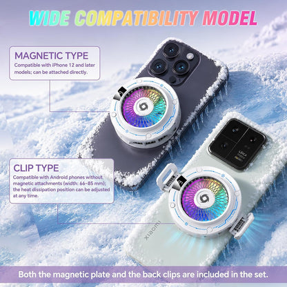 USB magnetic Phone Cooler White, Semiconductor Cooling Fan, iphone Cooling