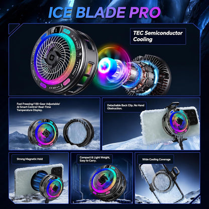 Phone Cooling Fan,Phone Cooler for Gaming,Cell Phone Fan,AI Smart Control