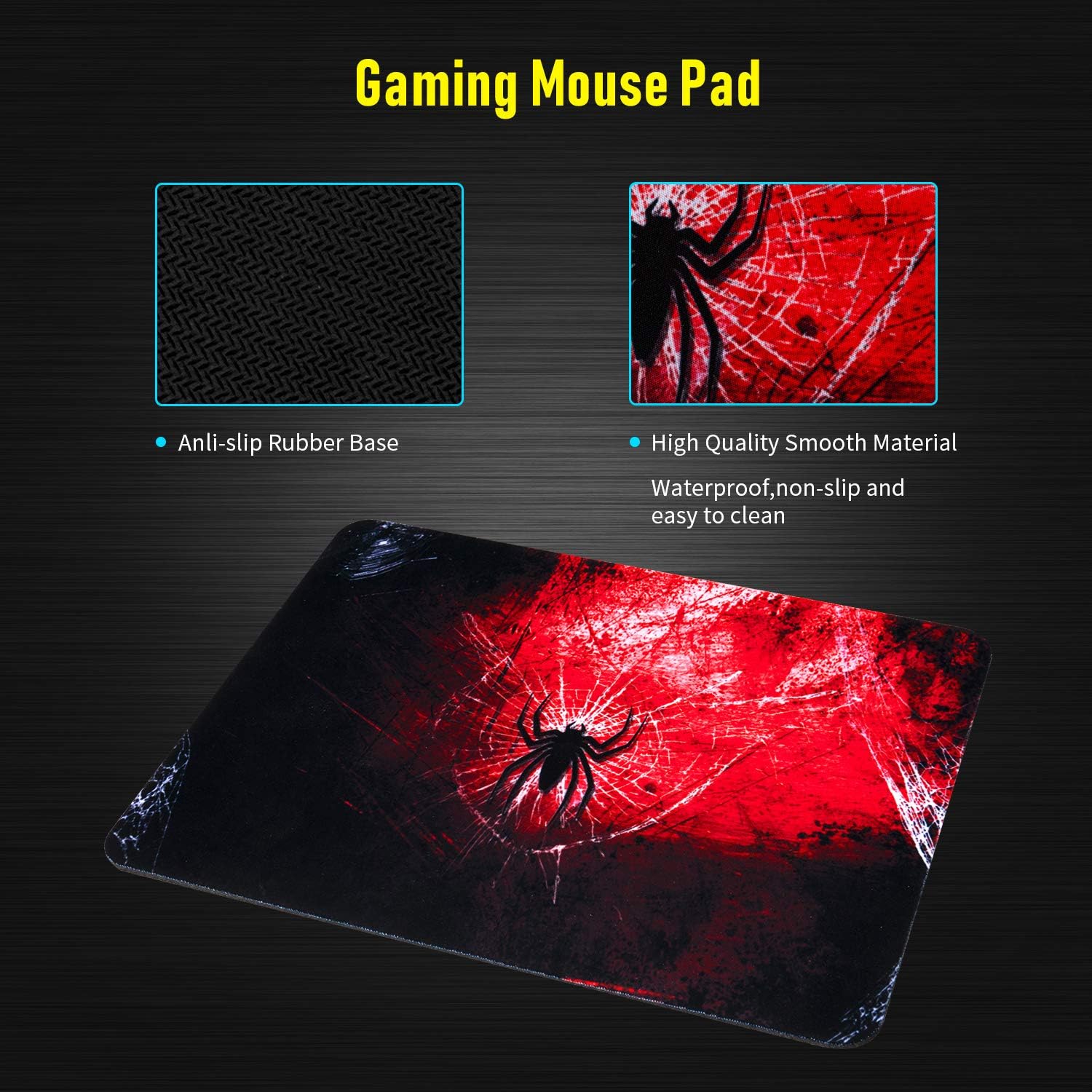 CHONCHOW Gaming Keyboard and Mouse Combo-Full Size Computer Keyboard RGB Backlit USB Wired Keyboards and Mouse 3200DPI&Mousepad 3in1 Ergonomic Design for PC Laptop Desktop PS4 Xbox - CHONCHOW
