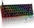 Mechanical 60% Gaming RGB Keyboard 61 Keys Wired USB DIY Customize Backlight Macro keypad Ultra-Compact Blue Switches Compatible with Windows Mac Linux Laptop PC Computer(Black)