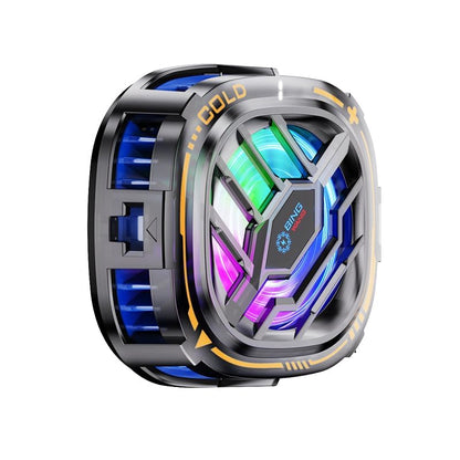 CHONCHOW Magnetic Cell Phone Cooler, RGB Phone Cooling Fan Portable Lightweight Mobile Phone Cooling Fan, Phone Radiator with Larger Cooling Area for Phone/Tablet/IPad (with Digital displays) - CHONCHOW