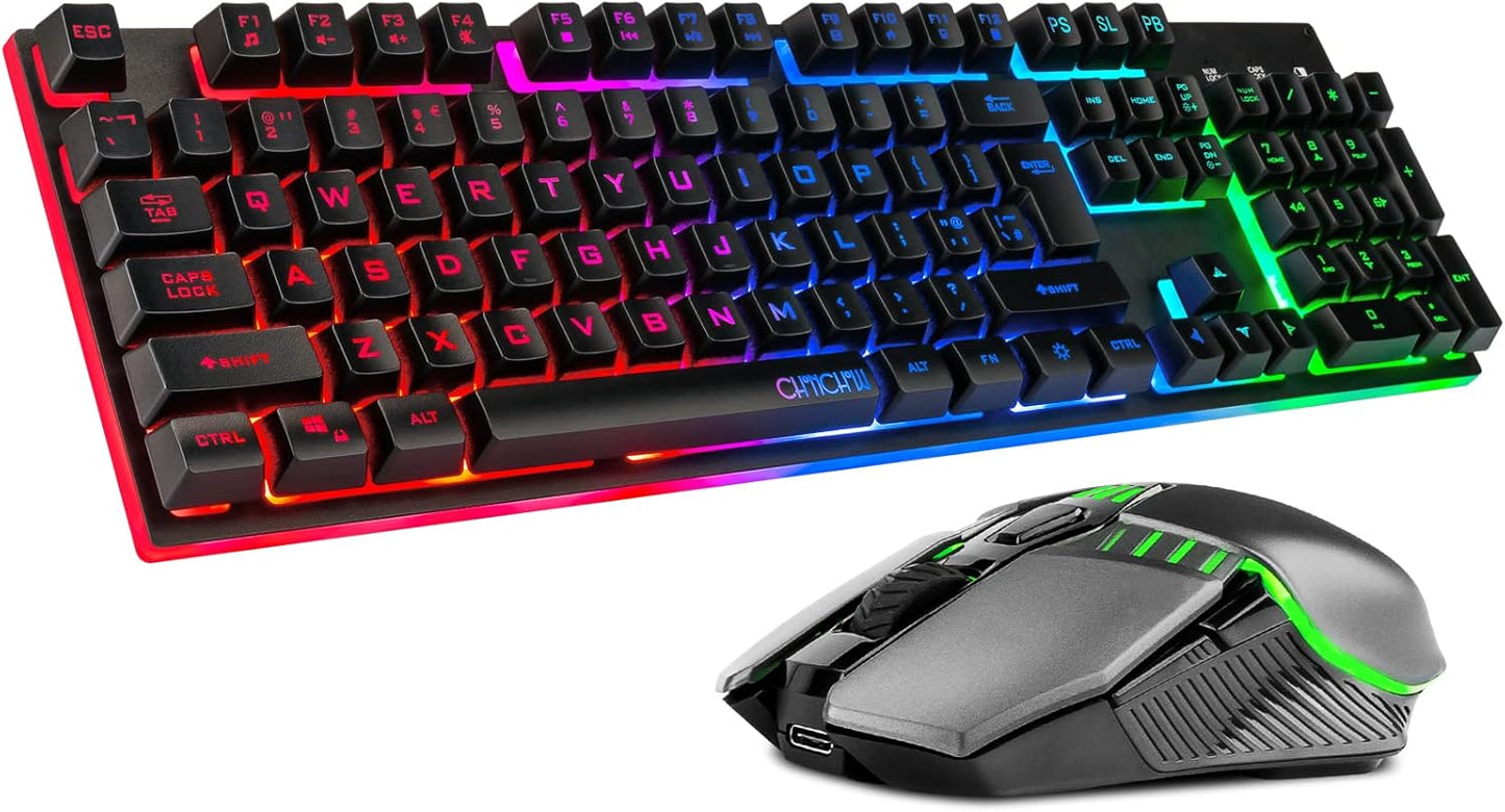 Wireless Light Up Ranger Keyboard Mouse - CHONCHOW
