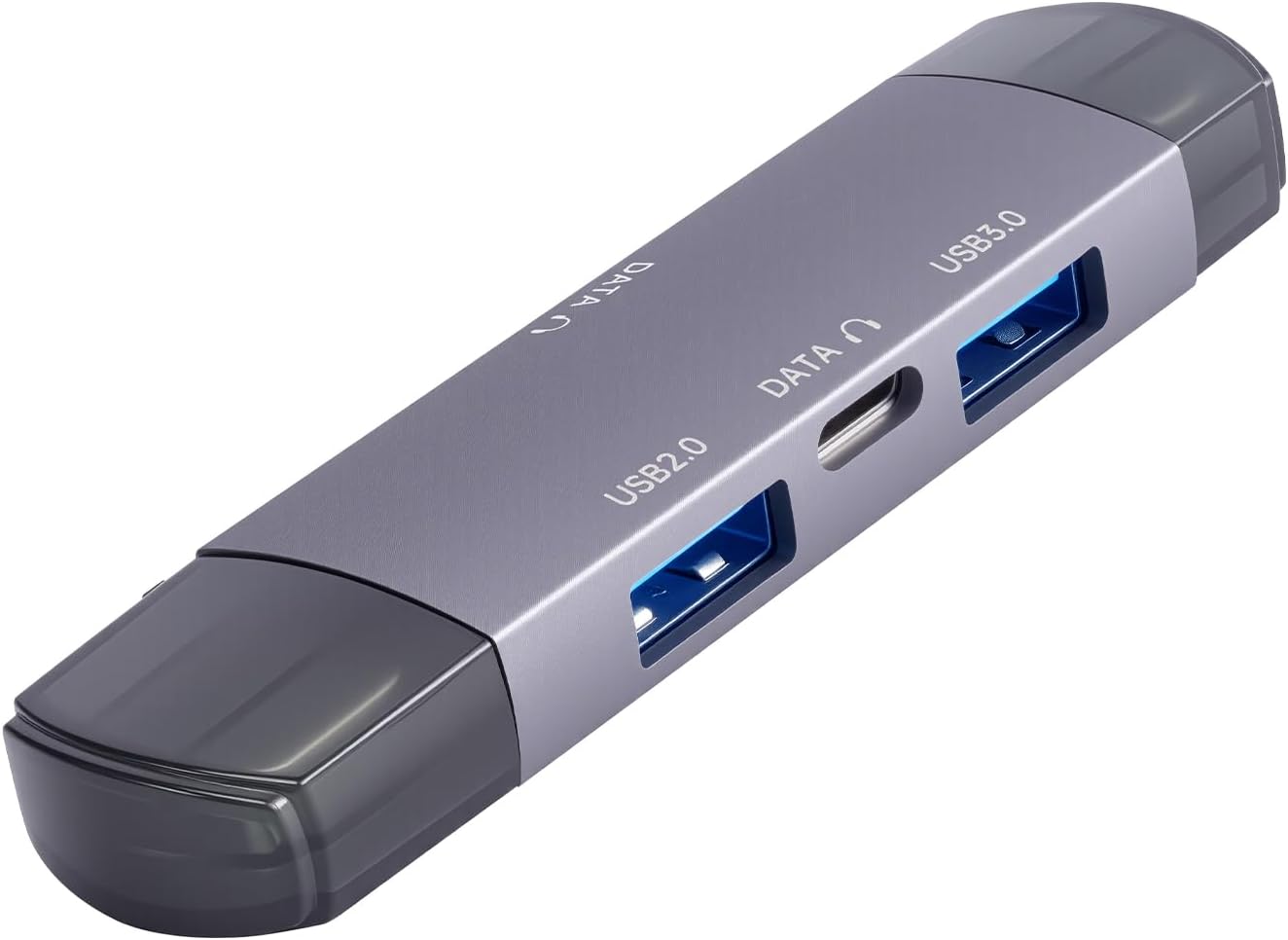 CHONCHOW USB Hub for Laptop, Aluminum 4 Ports USB Hub 3.0 USB Splitter Ultra-Slim Data Hub, USB Extender USB Multiport Adapter USB C Hub for Laptop,PC,Mac,Printer,Flash Drive,Mobile HDD,Phone and More - CHONCHOW